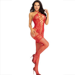LEG AVENUE - BODYSTOCKING HALSHALTER ROTE HERZEN ROT – Produktansicht 5