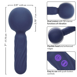 CALEXOTICS - CHARISMA SEDUCTION MASSAGER 12 FUNKTIONEN 17,75 CM X 6,25 CM LILA – Produktansicht 7