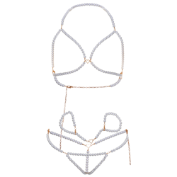 LEG AVENUE - BH-ARMBNDER UND PERLEN-TANGA-SET – Produktansicht 5