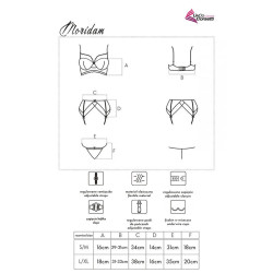 LIVCO CORSETTI FASHION - MORIDAM LC 90552 BH + STRUMPFGÜRTEL + HÖSCHE NEGRO L/XL – Produktansicht 8