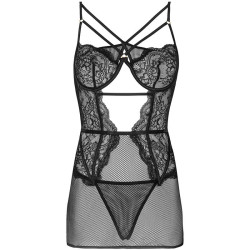 LIVCO CORSETTI FASHION - BARIRIN LC 90633 HEMD + HOSE SCHWARZ L/XL – Produktansicht 3