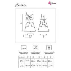 LIVCO CORSETTI FASHION - BARIRIN LC 90633 HEMD + HOSE SCHWARZ L/XL – Produktansicht 7