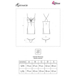 LIVCO CORSETTI FASHION - KARONIN LC 90628 HEMD + HOSE SCHWARZ – Produktansicht 7