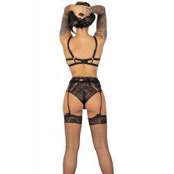 LIVCO CORSETTI FASHION - POJZON LC 90670 BH + STRUMPFGÜRTEL + STRÜMPFE + HÖSCHE SCHWARZ – Produktansicht 2