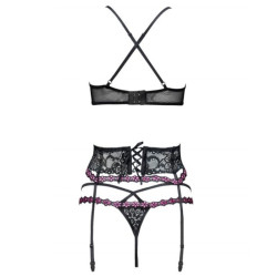 LIVCO CORSETTI FASHION - SNEHANA LC 90443 BH + STRUMPFGÜRTEL + HÖSCHE SCHWARZ – Produktansicht 4