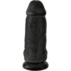 KING COCK - POLLIGER REALISTISCHER PENIS 23 CM SCHWARZ – Produktansicht 2