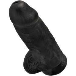 KING COCK - POLLIGER REALISTISCHER PENIS 23 CM SCHWARZ – Produktansicht 3