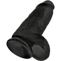 KING COCK - POLLIGER REALISTISCHER PENIS 23 CM SCHWARZ – Produktansicht 4