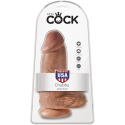 KING COCK - POLLIGER REALISTISCHER PENIS 23 CM KARAMELL – Produktansicht 6