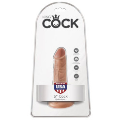 KING COCK - REALISTISCHER PENIS 12 CM KARAMELL – Produktansicht 6
