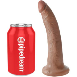 KING COCK - REALISTISCHER PENIS 17.5 CM KARAMELL – Produktansicht 4