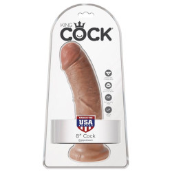 KING COCK - REALISTISCHER PENIS 19.5 CM KARAMELL – Produktansicht 6