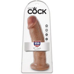 KING COCK - REALISTISCHER PENIS 24 CM KARAMELL – Produktansicht 6