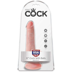 KING COCK - REALISTISCHER PENIS MIT EIER 13.5 CM LEICHT – Produktansicht 6