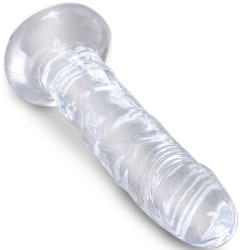 KING COCK - CLEAR REALISTISCHER PENIS 15.5 CM TRANSPARENT – Produktansicht 3