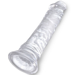 KING COCK - KLARER REALISTISCHER PENIS 19.7 CM TRANSPARENT – Produktansicht 3