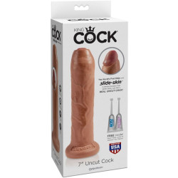 KING COCK - UNGESCHNITTENER REALISTISCHER PENIS 17.8 CM KARAMELL – Produktansicht 3