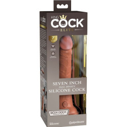 KING COCK - ELITE REALISTISCHER SILIKONDILDO 17.8 CM KARAMELL – Produktansicht 6