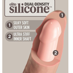 KING COCK - ELITE REALISTISCHER SILIKONDILDO 17.8 CM – Produktansicht 3