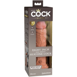 KING COCK - ELITE REALISTISCHER SILIKONDILDO 20.3 CM KARAMELL – Produktansicht 5