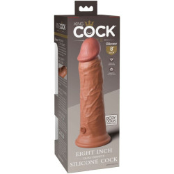 KING COCK - ELITE REALISTISCHER SILIKONDILDO 20.3 CM KARAMELL – Produktansicht 6