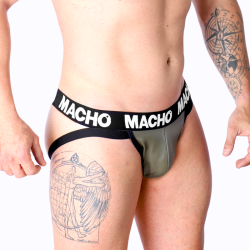 MACHO - MX27GR JOCK LEDER GRAU BEIGE S – Produktansicht 2