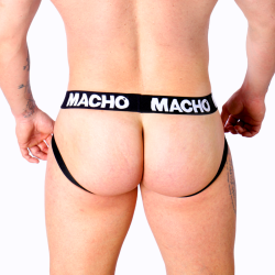 MACHO - MX27GR JOCK LEDER GRAU BEIGE S – Produktansicht 4