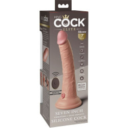 KING COCK - ELITE REALISTISCHER DILDO VIBRATOR & SILIKON FERNBEDIENUNG 17.8 CM – Produktansicht 5