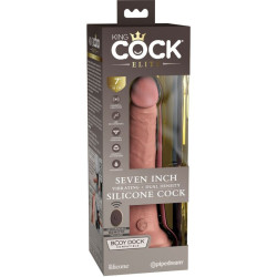 KING COCK - ELITE REALISTISCHER DILDO VIBRATOR & SILIKON FERNBEDIENUNG 17.8 CM – Produktansicht 6