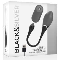 BLACK&SILVER - JENELL WIEDERAUFLADBARES VIBRIEREI – Produktansicht 7