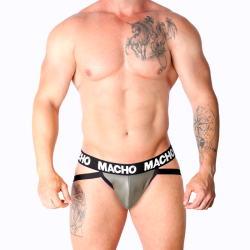 MACHO - MX27GR JOCK LEDER GRAU BEIGE S – Produktansicht 5