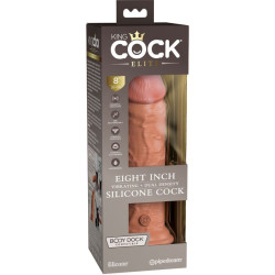 KING COCK - ELITE REALISTISCHER DILDO MIT VIBRATION UND SILIKON 20.3 CM KARAMELL – Produktansicht 7