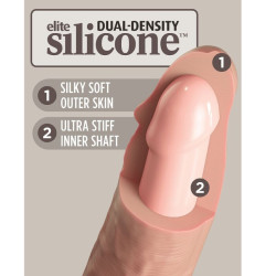 KING COCK - ELITE REALISTISCHER DILDO VIBRATOR & SILIKON FERNBEDIENUNG 23 CM – Produktansicht 6