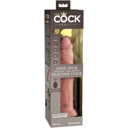 KING COCK - ELITE REALISTISCHER DILDO VIBRATOR & SILIKON FERNBEDIENUNG 23 CM – Produktansicht 7