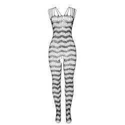 SUBBLIME - 951696 NETZ-BODYSTOCKING OHNE SCHRITT MIT TRGERN AN DEN SCHULTERN SCHWARZ EINE GRÖSSE – Produktansicht 4