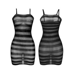 SUBBLIME - 951733 NETZ-KLEID MIT SCHWARZEN STREIFEN EINE GRÖSSE – Produktansicht 3