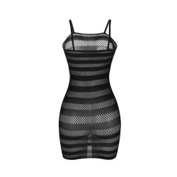SUBBLIME - 951733 NETZ-KLEID MIT SCHWARZEN STREIFEN EINE GRÖSSE – Produktansicht 6