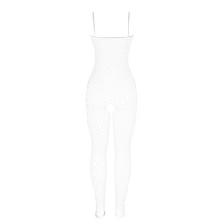 SUBBLIME - 951740 BODYSTOCKING WEISSES NETZ MIT SCHLEIFEN IM SCHRITT EINE GRÖSSE – Produktansicht 6