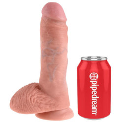 KING COCK - 8 DILDO FLEISCH MIT EIER 20.3 CM – Produktansicht 3