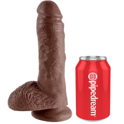 KING COCK - 8" PENE REALÍSTICO MARRÓN 20.3 CM – Produktansicht 3