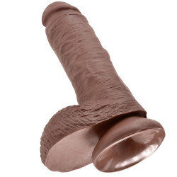 KING COCK - 8" PENE REALÍSTICO MARRÓN 20.3 CM – Produktansicht 5