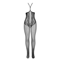 SUBBLIME - 951849 OFFENER NETZ-BODYSTOCKING MIT NECKHOLDER UND SCHWARZ EINE GRÖSSE – Produktansicht 4