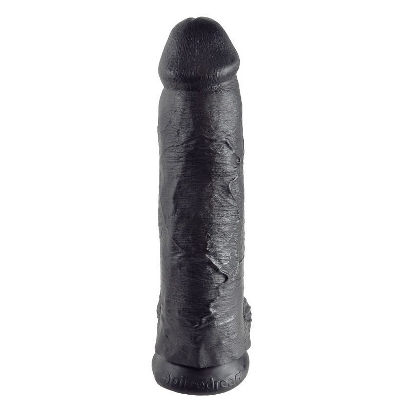 KING COCK - DILDO SCHWARZ MIT EIER 30.48 CM