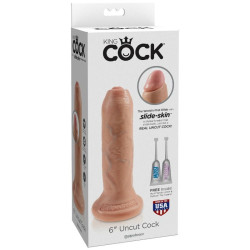 KING COCK - REALISTISCHER DILDO UNGESCHNITTENES FLEISCH 15 CM – Produktansicht 3