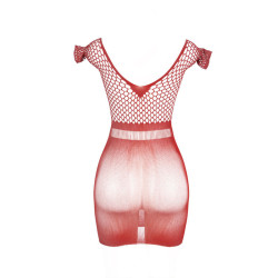 SUBBLIME - 951924 KURZES ROTES HKELKLEID MIT GRILL EINE GRÖSSE – Produktansicht 5