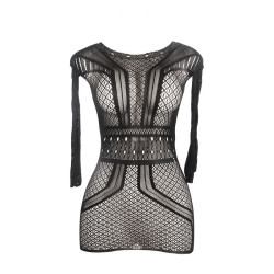 SUBBLIME - 951931 KURZES NETZKLEID MIT NACKTEM RÜCKEN EINE GRÖSSE – Produktansicht 4