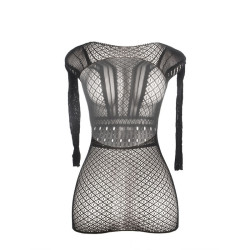 SUBBLIME - 951931 KURZES NETZKLEID MIT NACKTEM RÜCKEN EINE GRÖSSE – Produktansicht 5