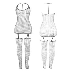 SUBBLIME - 951955 GLNZENDER NETZ-BODYSTOCKING EINE GRÖSSE – Produktansicht 4