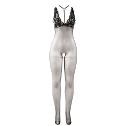 SUBBLIME - 951993 SCHWARZ TRANSPARENTER NETZ-BODYSTOCKING MIT SCHRITTFREIEM UNTERTEIL EINE GRÖSSE – Produktansicht 5