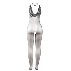SUBBLIME - 951993 SCHWARZ TRANSPARENTER NETZ-BODYSTOCKING MIT SCHRITTFREIEM UNTERTEIL EINE GRÖSSE – Produktansicht 6